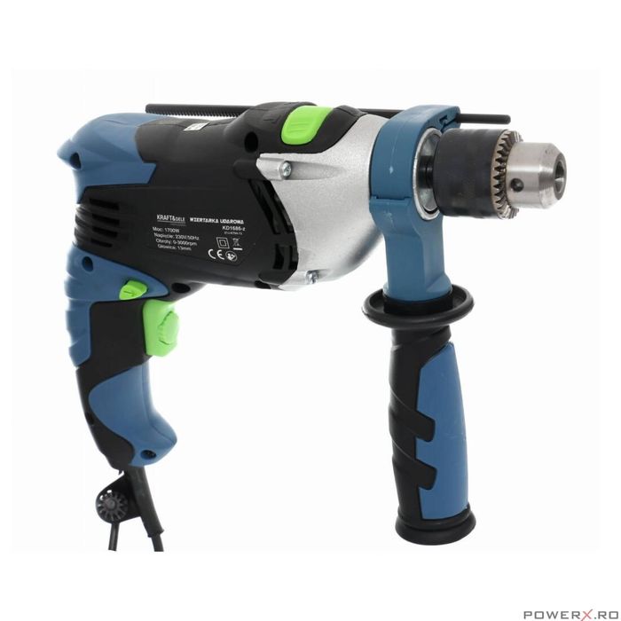 Masina de gaurit, bormasina cu percutie, 1700 W, 220V, Kraft