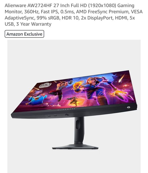 Alienware 27’inch 360hz monitor