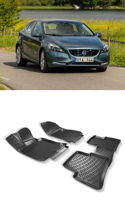 Гумени стелки RizLine съвместими с Volvo V40 (2012-2019)