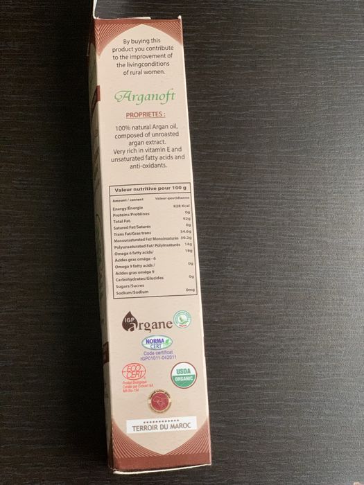 Ulei de Argan BIO cu certificare Ecocert – 100 ml