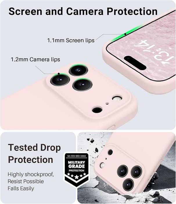 Husa iPhone 17 Pro Max Silicon Microfibra Alcantara Premium Pink