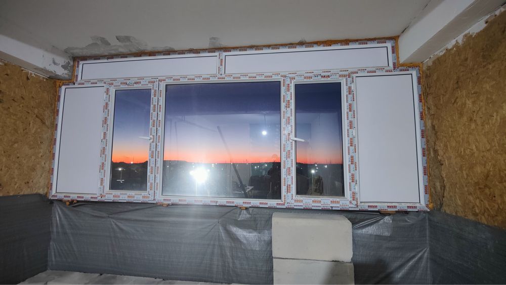 Пластиковое окно 3.55 ширина 1.55 длина