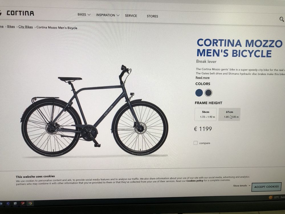 Bicicleta Cortina Mozzo