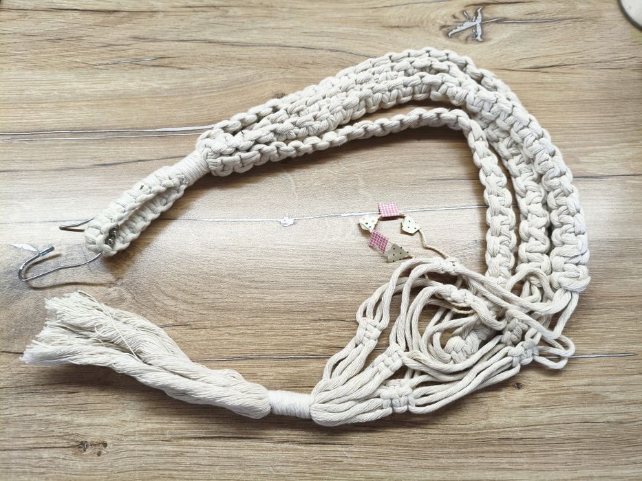 Верёвочная подвеска для цветов — длина 100 см