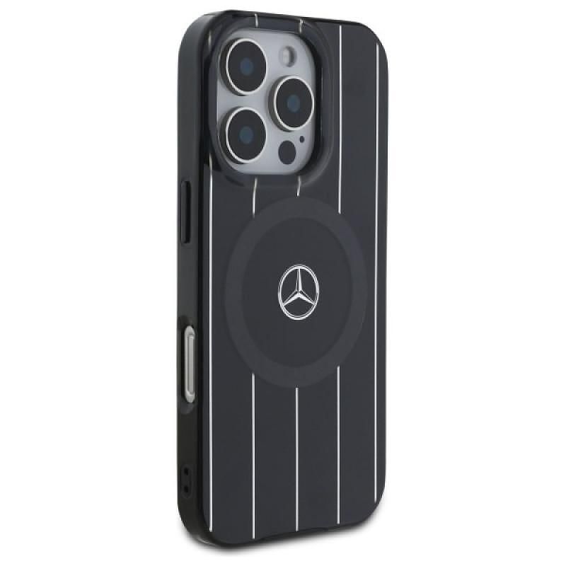 Mercedes hardcase double layer crossed lines magsafe – iphone 16 pro (