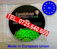 CorelDRAW 2018 DVD SIGILAT-1 Licenta Permanenta-FOTO REALA DVD-Made EU