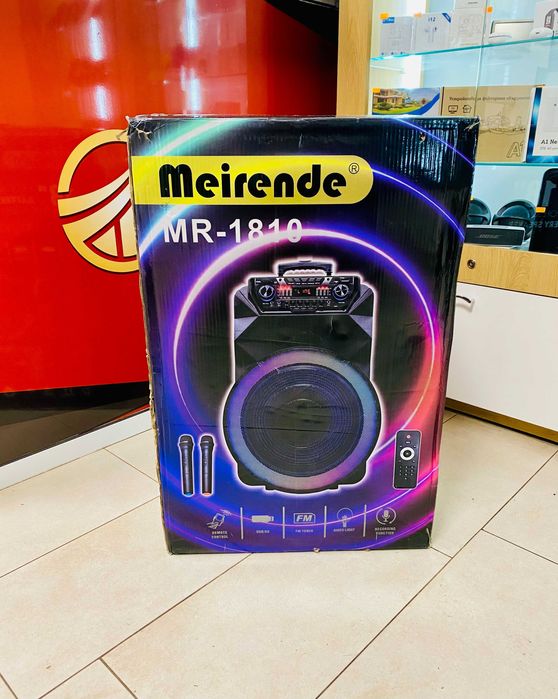 НОВА !!! Караоке колона Meirende MR-1810 18" 2-микрофона