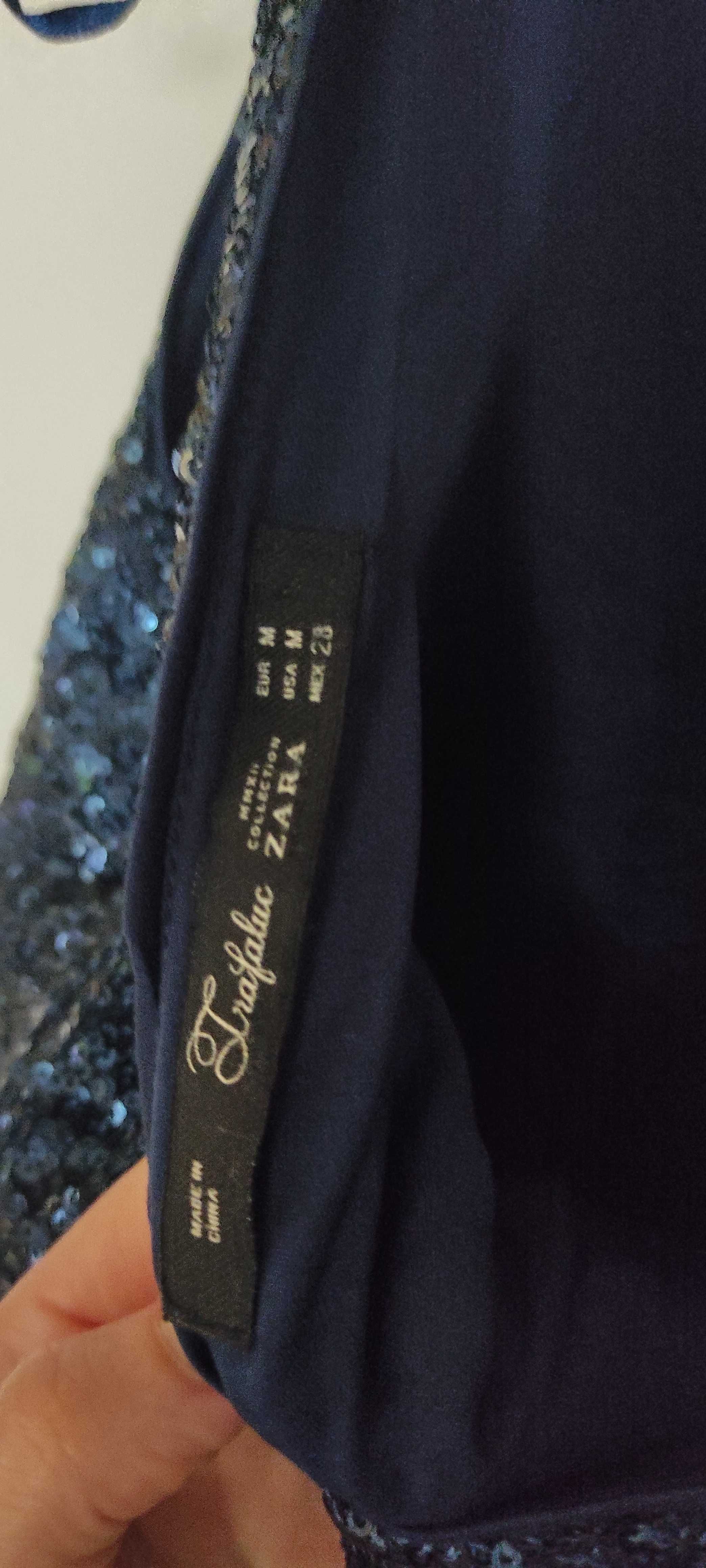 Bluză eleganta Zara, paiete, mărimea XS, 45 lei