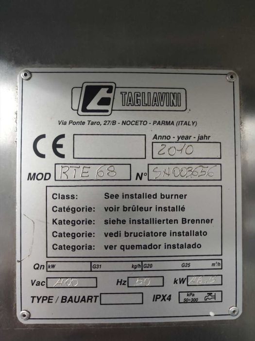 Ротационна печка * TAGLIAVINI *