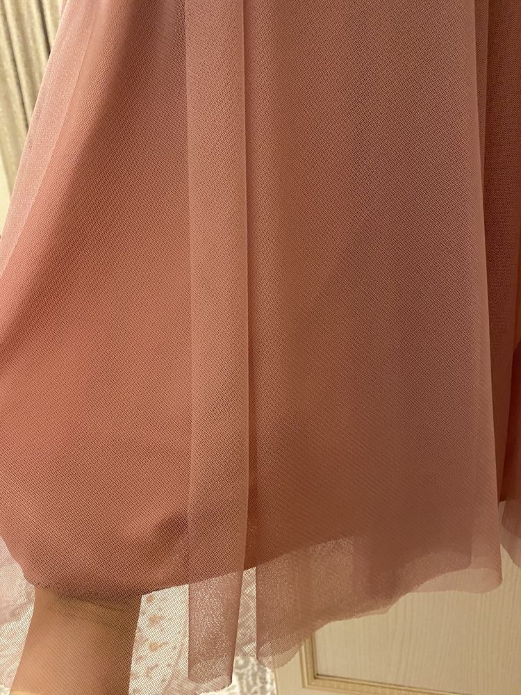 Вечернее Платье макси, в нежно розовом оттенке.