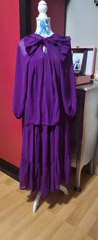 Ново дамска рокля в лилаво универсален размер