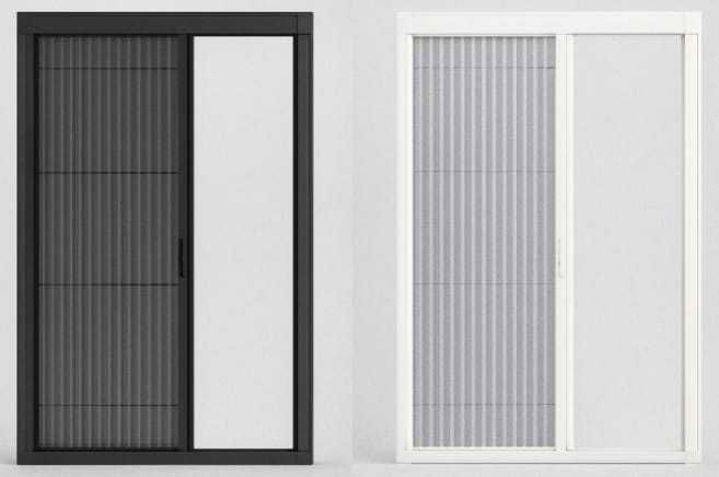 Плисиран Комарник-Премиум качество -Готов без пробиване за 5 секунди .