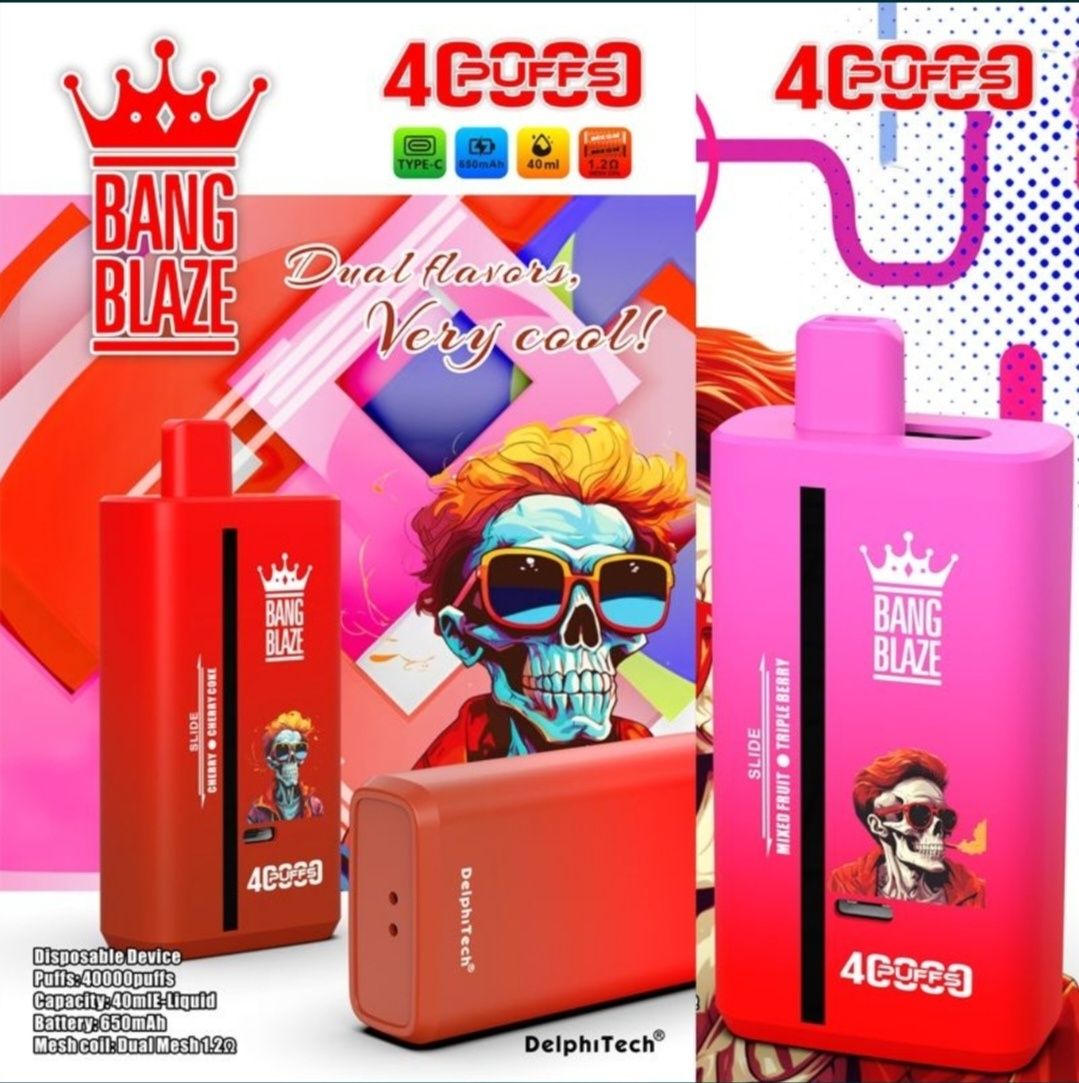 Exlusivitate!Vape 40.000 puffs 2 arome
