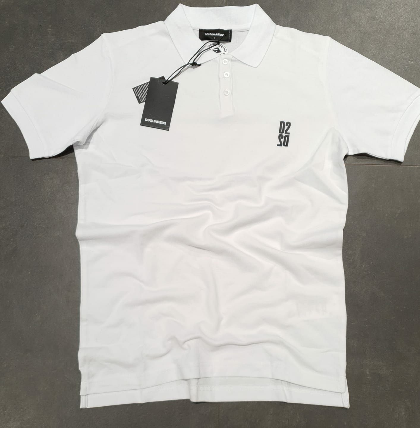 Tricouri Dsquared2 Tip Polo Noile colecții 2024 Bumbac 100%