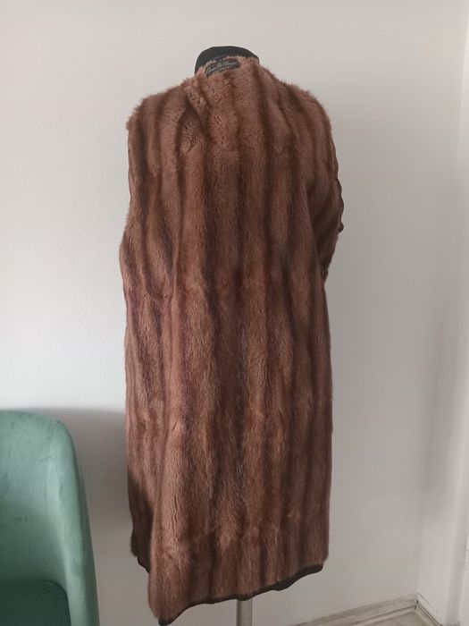 Palton din lână cu interior blana naturala