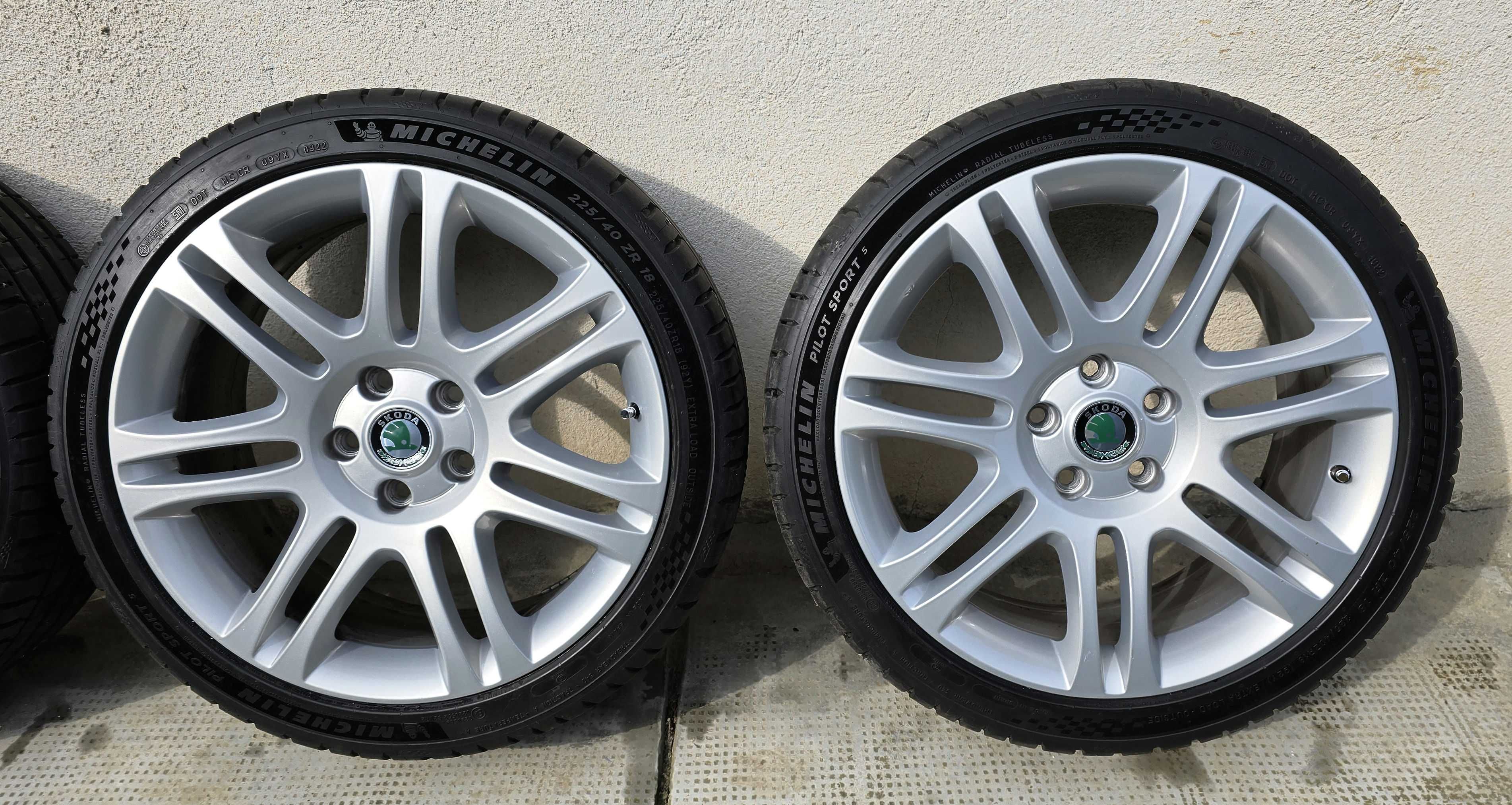 Set 4 Jante 7,5Jx18 cu anvelope Michelin Pilot Sport 5 - 225/40 ZR18 !