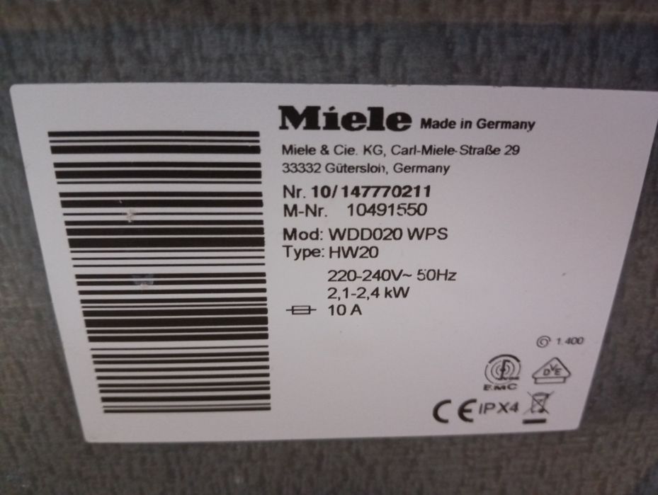 Пералня Миеле Miele W1 Classic A+++ 8кг  2 години гаранция!