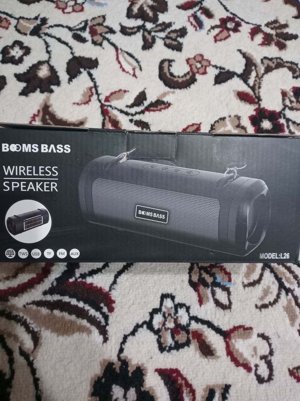 BOMS BASS Bluetooth FM Колонка с Солнечной зарядкой