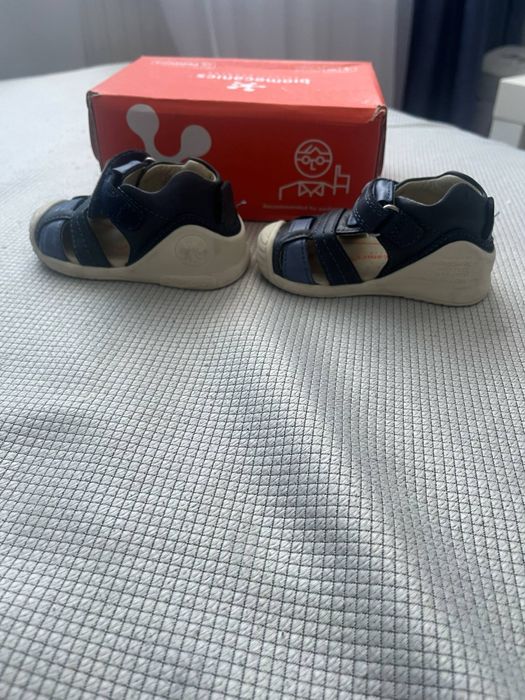 Sandale copii din piele, marimea 18- biomecanics