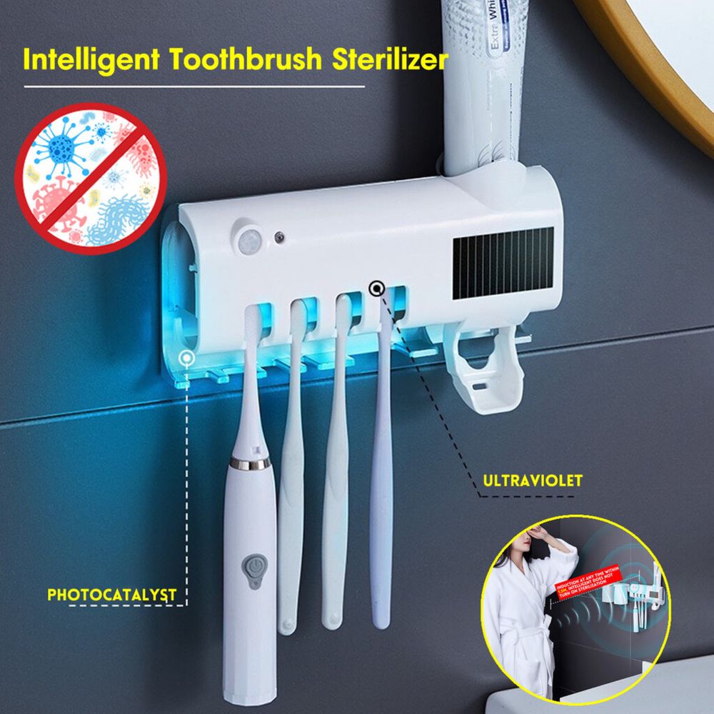 Соларен Диспечър за паста за зъби с UV Стерилизатор за четки