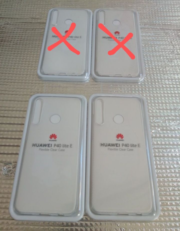 Husa Huse Huawei P40 Lite E NOI sigilate Originale 2 buc transparenta