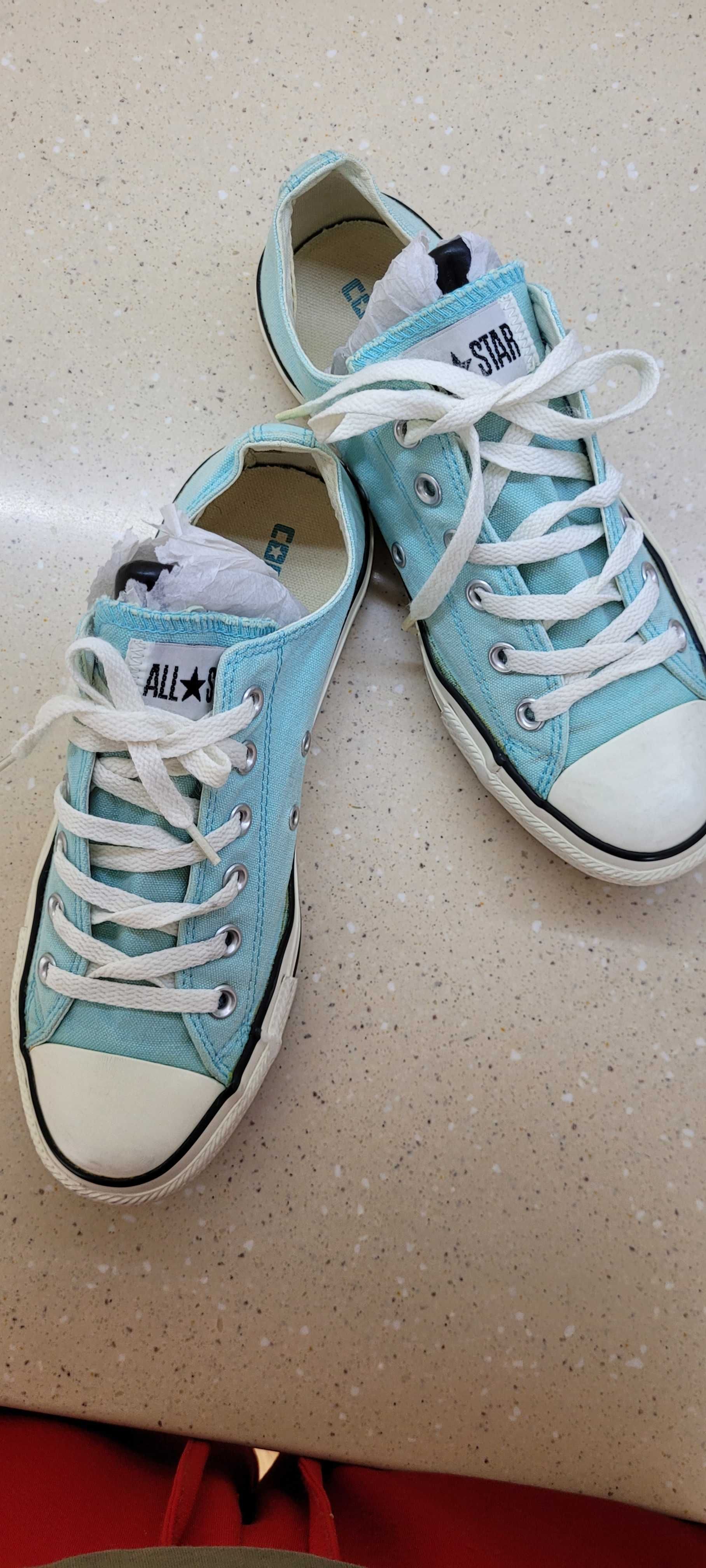 Кеды Converse голубые женские