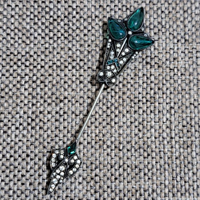 Brosa vintige argint 925