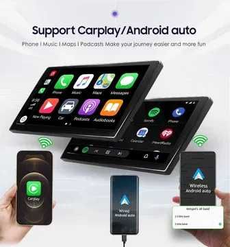 Мултимедия 10" за SKODA FABIA II 2 ANDROID 14 CARPLAY навигация RDS