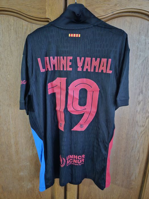 Tricou fotbal Barcelona x Travis Scott Lamine Yamal 19 Marimea XL Slim