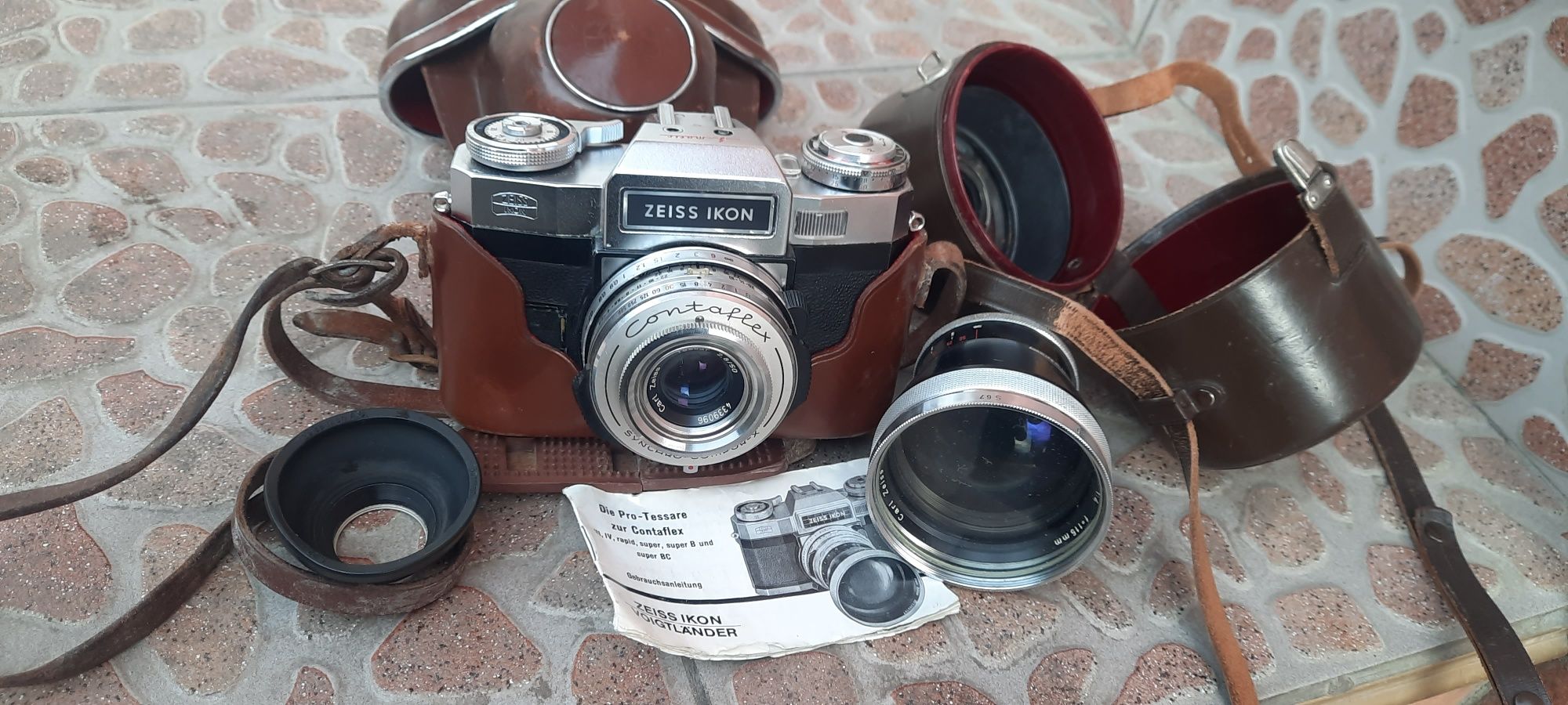 Фотоапарат  Carl Zeiss Ikon Contaflex f=50mm и обектив f=115mm