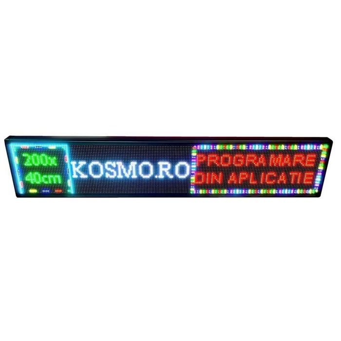 200x40 CM Firma luminoasa LED RGB +temperatura Caseta reclama exterior