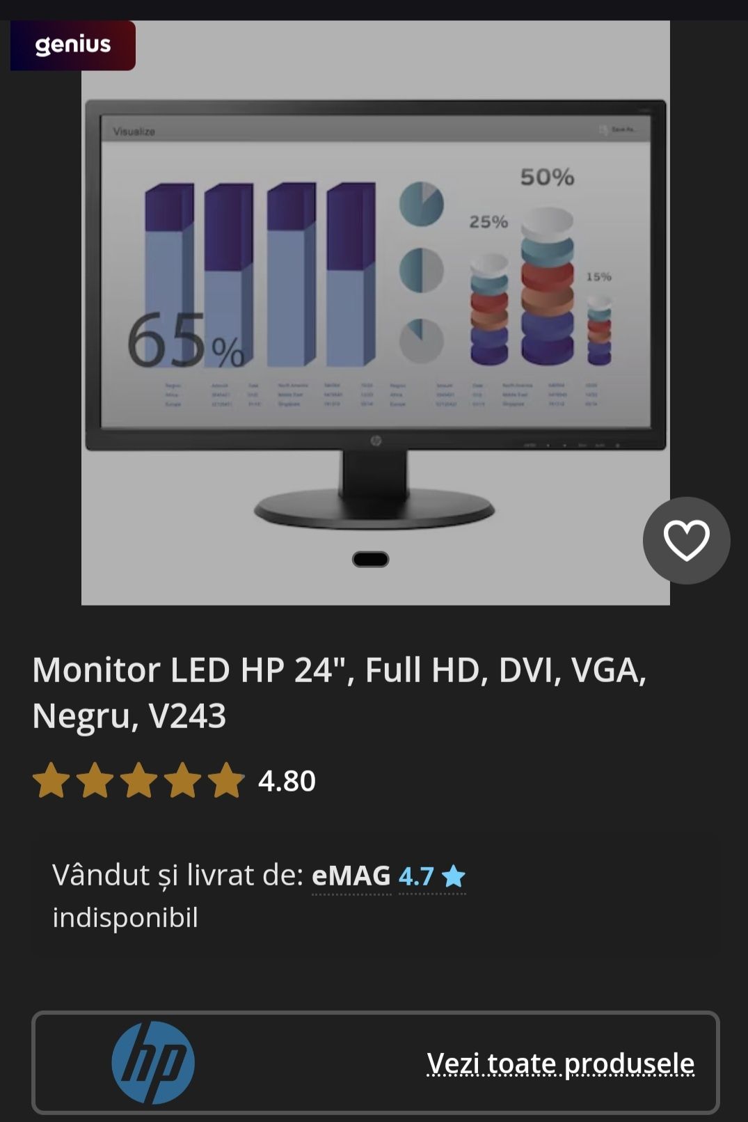 Monitor HP v243 .