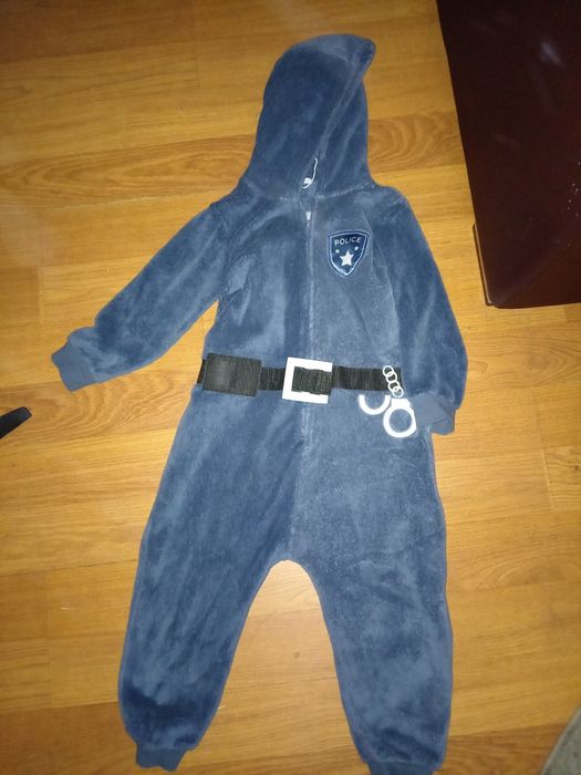 Costum polițist fleece/ salopeta