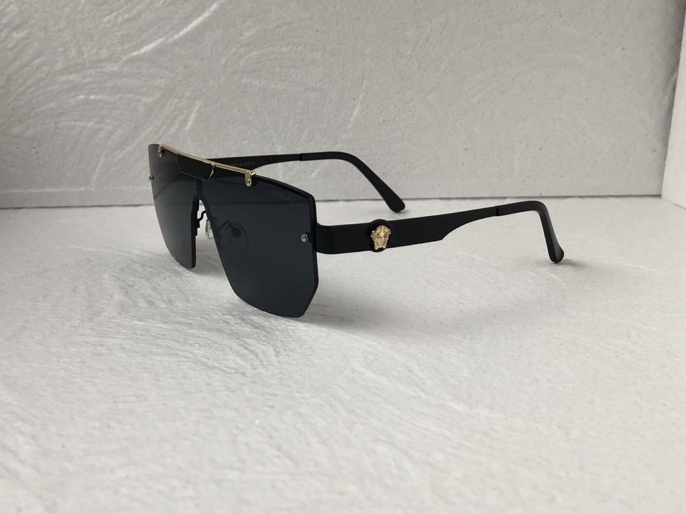 Versace Мъжки Дамски слънчеви очила маска 5 цвята кафяви черни сини