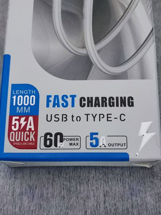 Cablu Type-C Unison 60W cu afișaj digital și încărcare rapidă