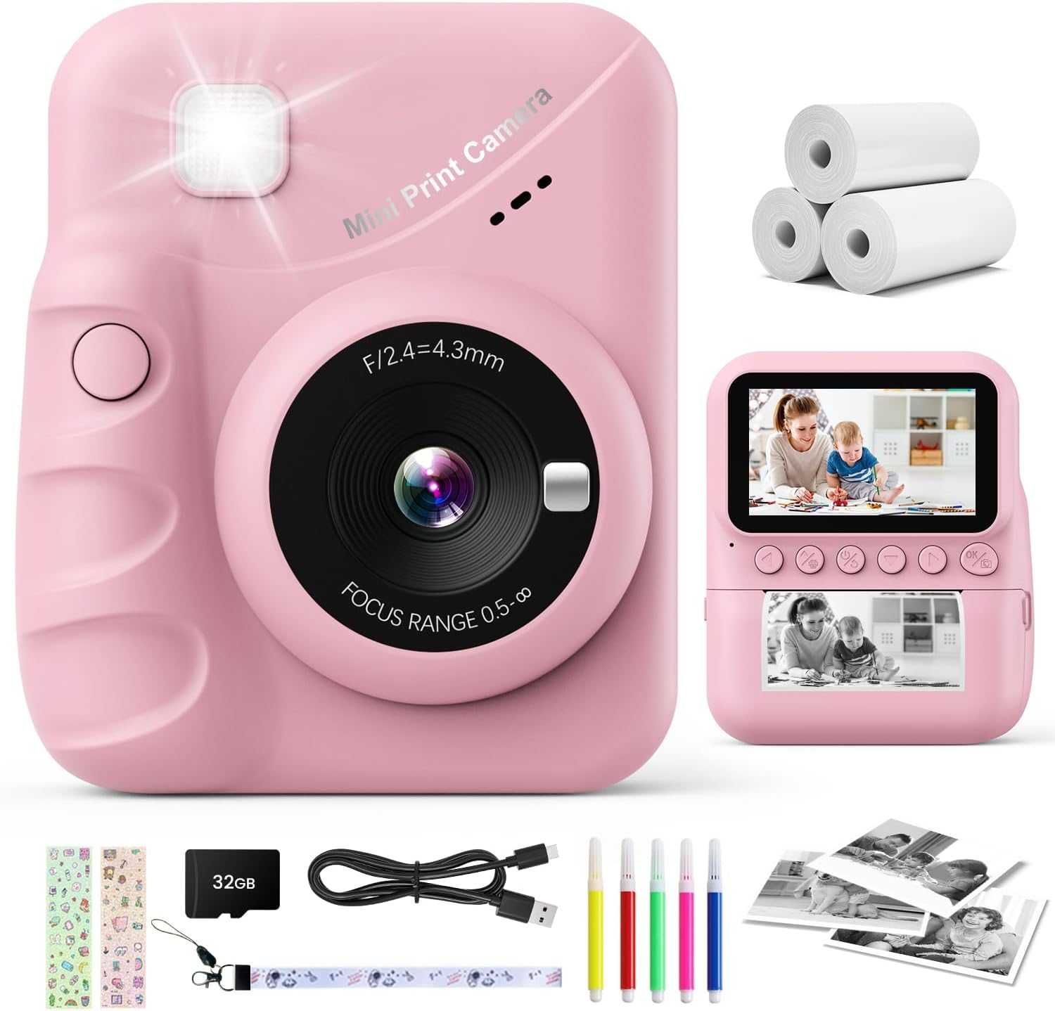 Camera Digitala cu Printer pentru Copii