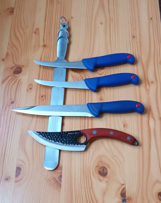 Set 4 Cutite Macelarie + Masat Profesional Germany
