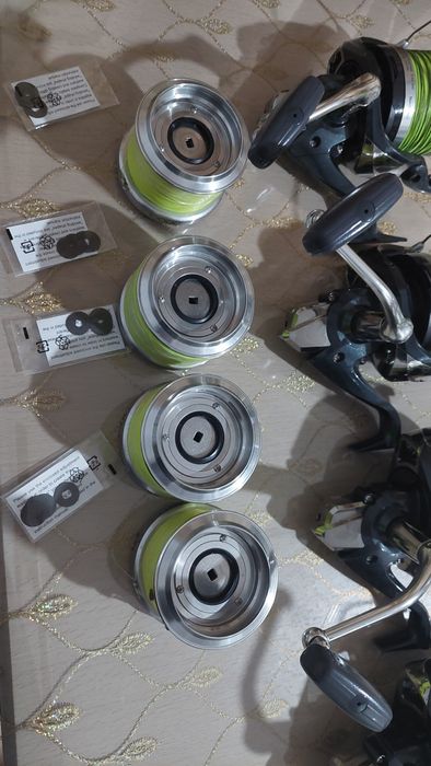 Set 4 mulinete shimano ultegra 14000 xtc cu tamburi de rezerva