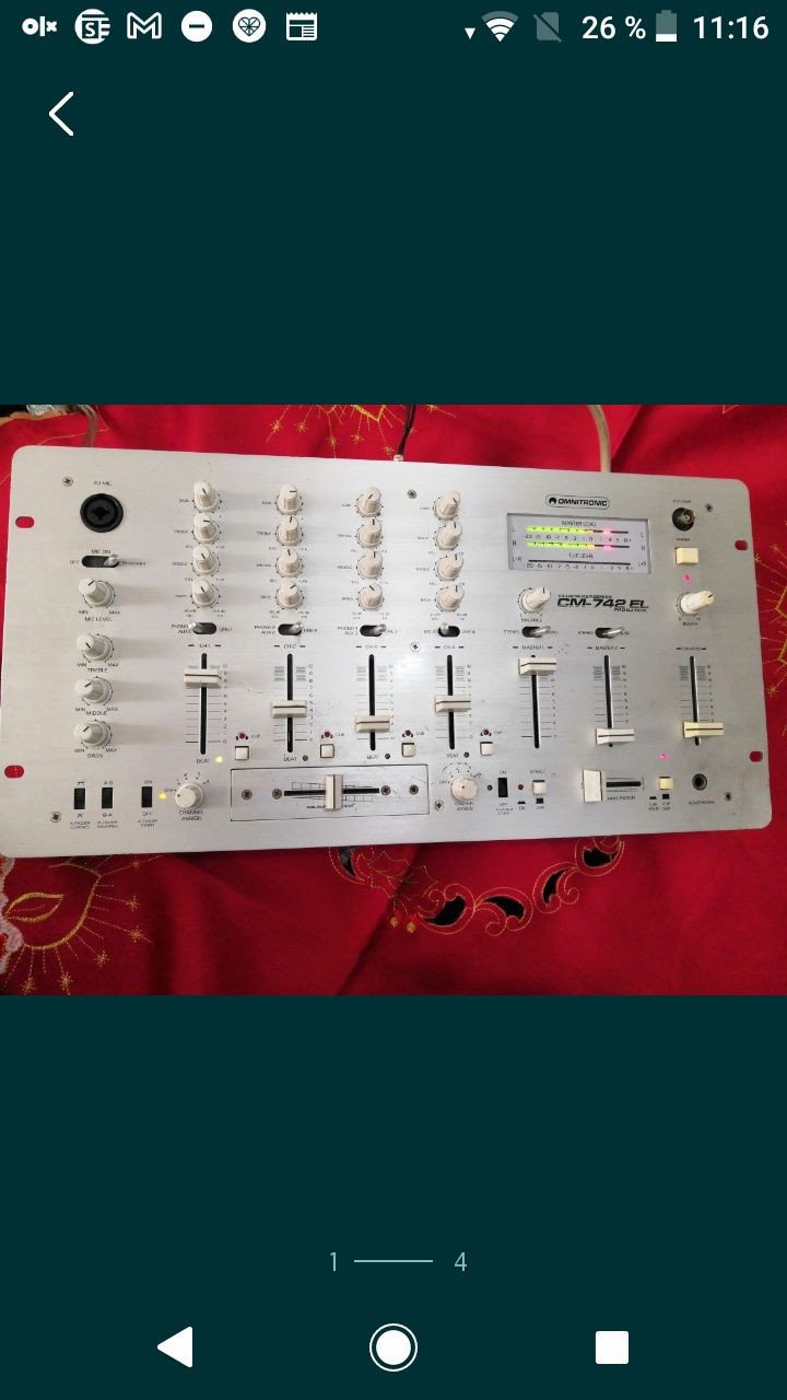 Mixer Omnitronic club mixer series CM-742 El Pro DJ Tool