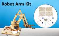 Robot Arm Kit SNAM1500 WOOD 4dof robot arm sg90