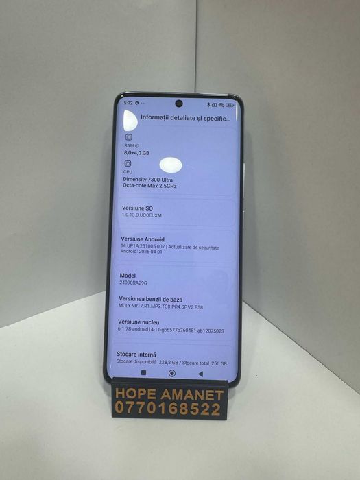 Hope Amanet P1/Redmi Note 14 Pro, 256gb stocare, 8gb ram #35149