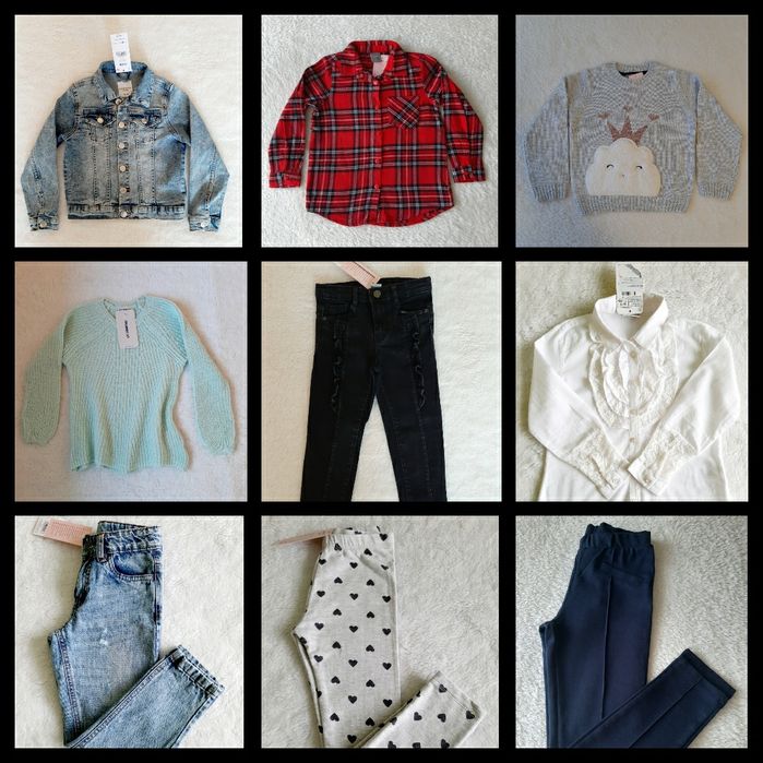 Нови детски дрехи, размери-116,122,128.