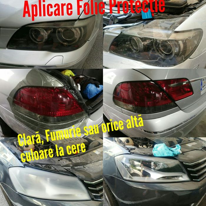 Polish Faruri ; Aplicare Folie Protecție