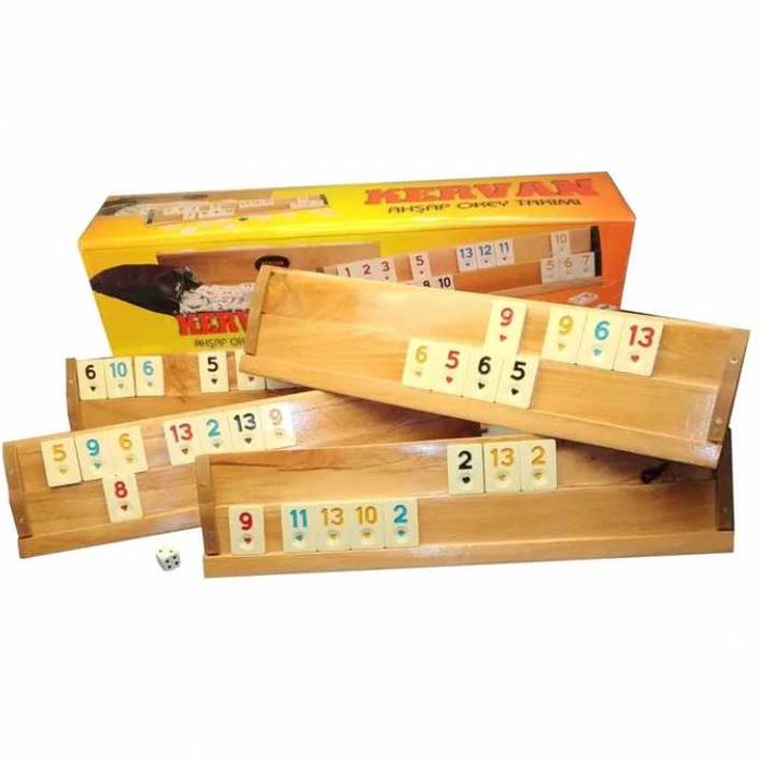 Joc Remi din lemn masiv Kervan  Rummy