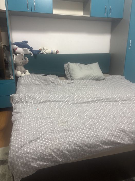 Pat 180 /200 cu saltea inclusa