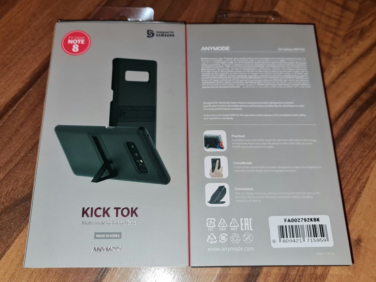 Husa plastic originala Anymode Kick Tok Cover Samsung Note 8 N950