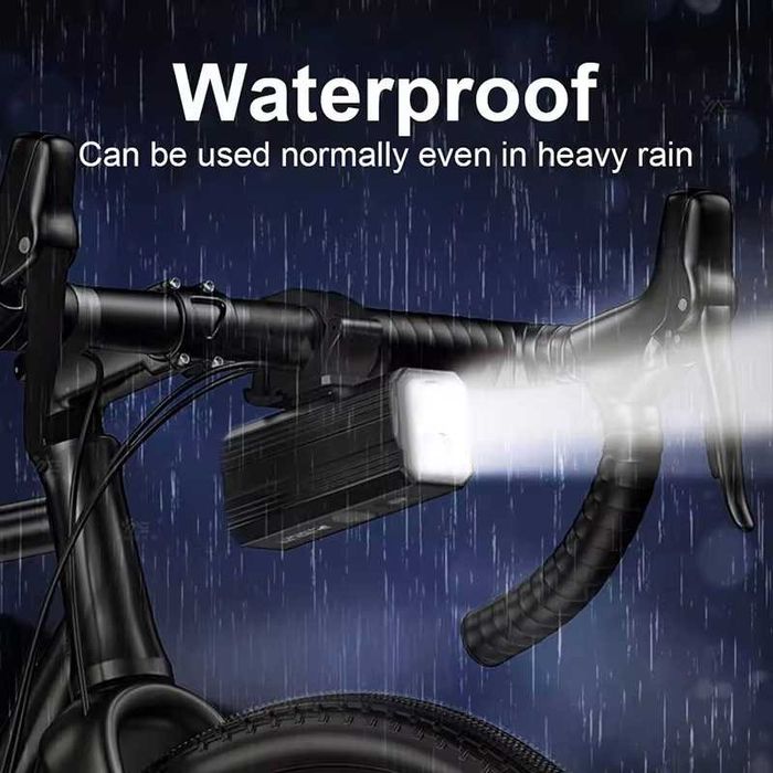 Предна LED светлина за велосипед, USB-TYPE-C, 800LM, 2600mAh, Алуминий