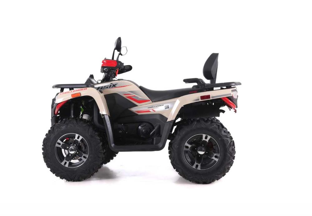 ATV Asix Challenger 300 , 2+1 viteze, crem/rosu, inregistrabil T3B