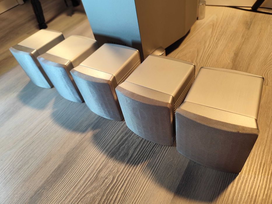 Boxe difuzoare cu subwoofer 5.1 5+1 Normadie 8ohm sateliti aluminiu