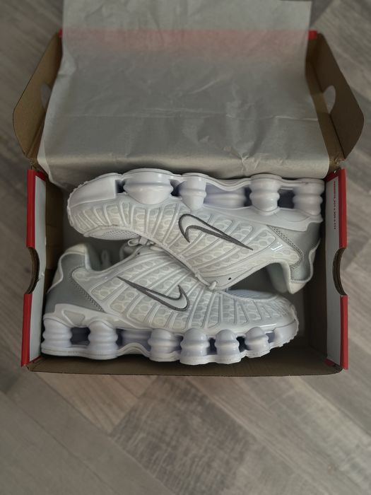 Nike Shox TL White Metallic Silver